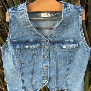 Denim Sleeveless Vest